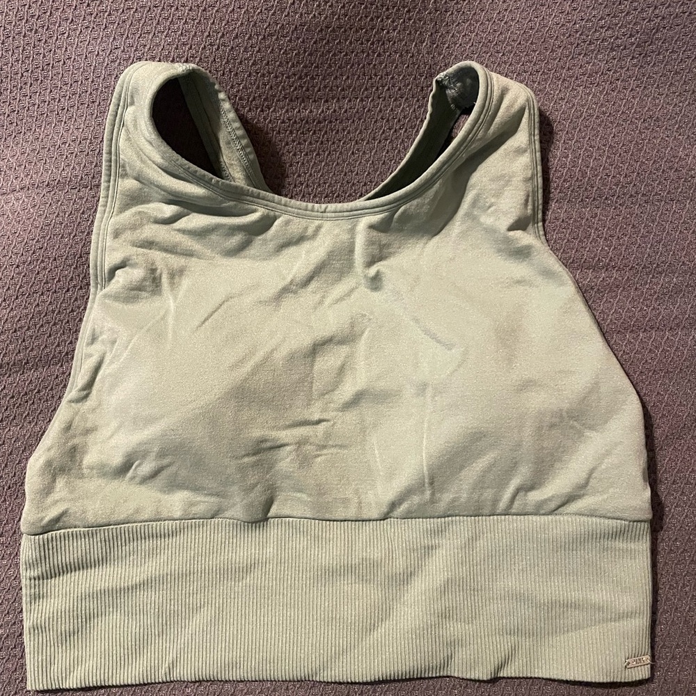 VS PINK ACTIVE Mint Green Racerback Sports Bra